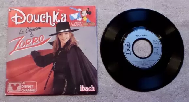 Disque Vinyle 45T 7" Sp / Douchka "La Chanson De Zorro" 1985 Pop Children