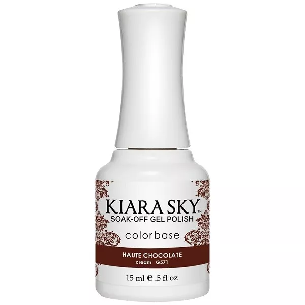 Kiara Sky Soak-off UV Gel Polish G571 Haute Chocolate 0.5oz