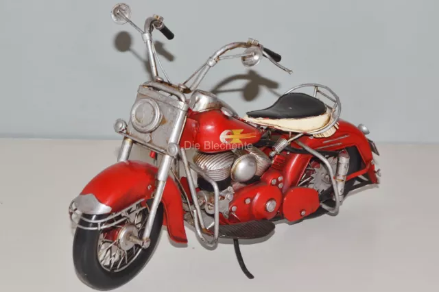 Nostalgisches Blechmodell - Motorrad Harley 1957, ca. 33 cm, Sammlermodell