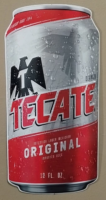 New Huge Tecate Beer Tin Sign 36" x 17 1/4"
