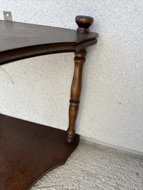 Etagère à 3 plateaux bois brut vintage