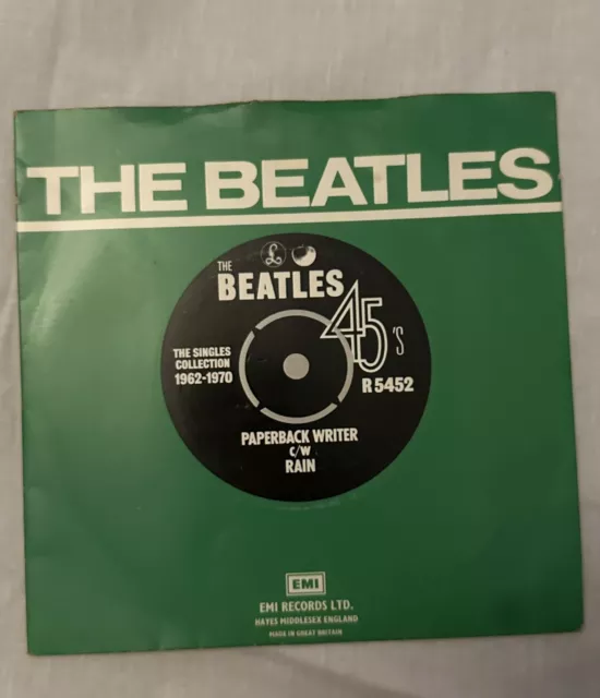 THE BEATLES - Paperback Writer / Rain   - 7" Vinyl Parlophone Record Single 1966