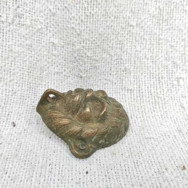 Vintage Old Man Beard Look Brass Wall Hanger Hook Home Decorative Brassware 2