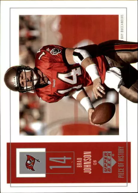 2002 UD Piece of History Football Card #93 Brad Johnson