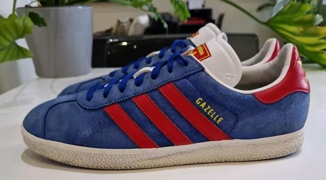 ADIDAS GAZELLE II Og Originals. Mens Size 10 Uk Trainers. Blue Wht