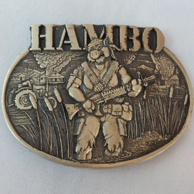 Award Design Medals,INC. Hambo Belt Buckle,Solid Brass. First Edition # 5655