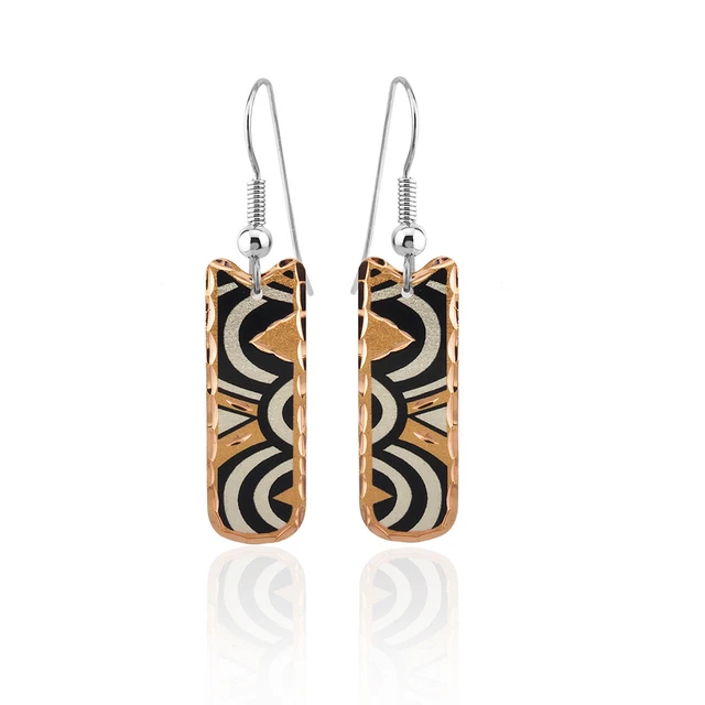 Art Deco  Earrings Handmade Art Deco Unique Jewelry  Design Brand New