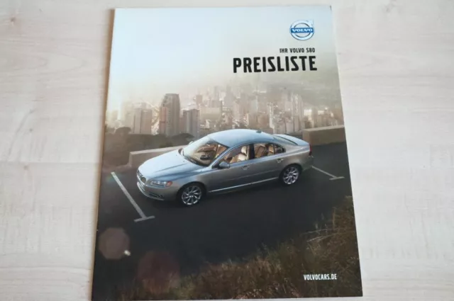 234377) Volvo S 80 - Preisliste & Extras - Prospekt 11/2010