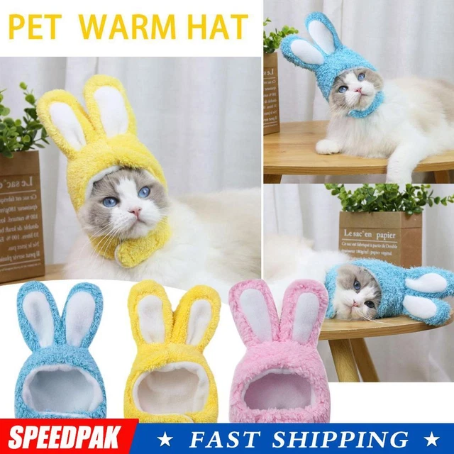 Divertido Mascota Perro Gatito Gorra Disfraz Cálido Conejo Fiesta Cosplay Accesorios de Navidad K0A6