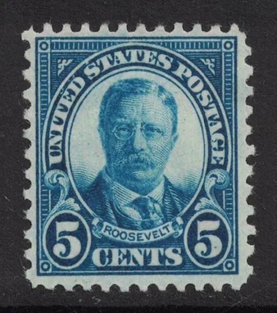 Scott 637- Mh- 5c Theodore Roosevelt- Rotary Édition, Perf 11x10.5- Neuf Mint