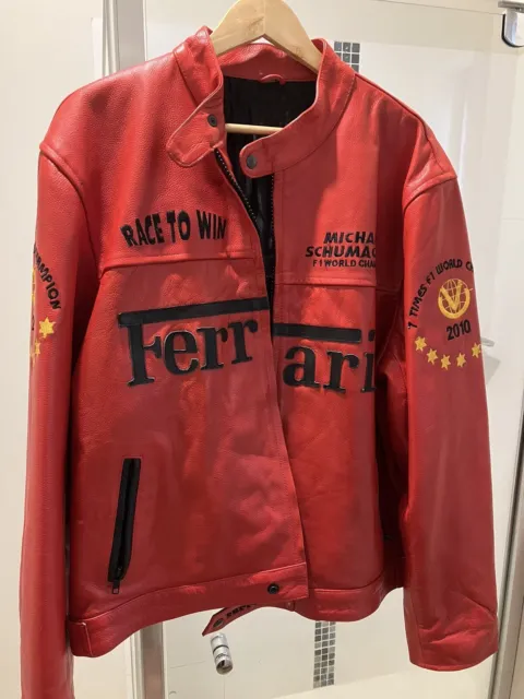 Michael Schumacher Ferrari Leather Jacket