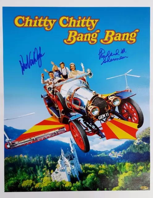 DICK VAN DYKE Richard M Sherman CHITTY CHITTY BANG BANG Signed 16x20 Canvas COA