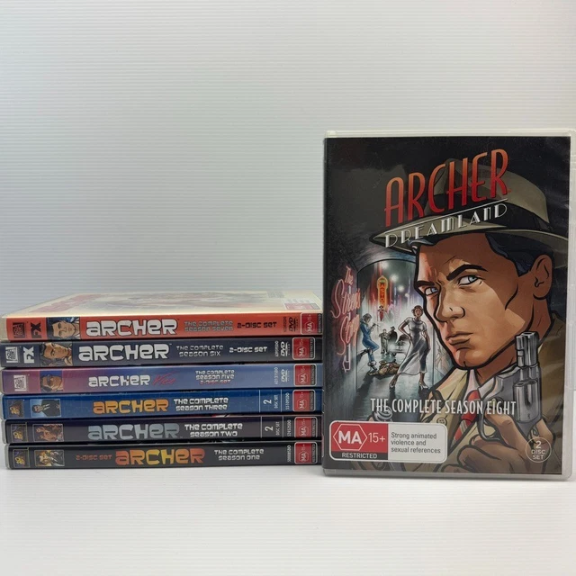 Archer Series Archer Season 10 Episode ARCHER SEASON 1-3, 4-8 DVD