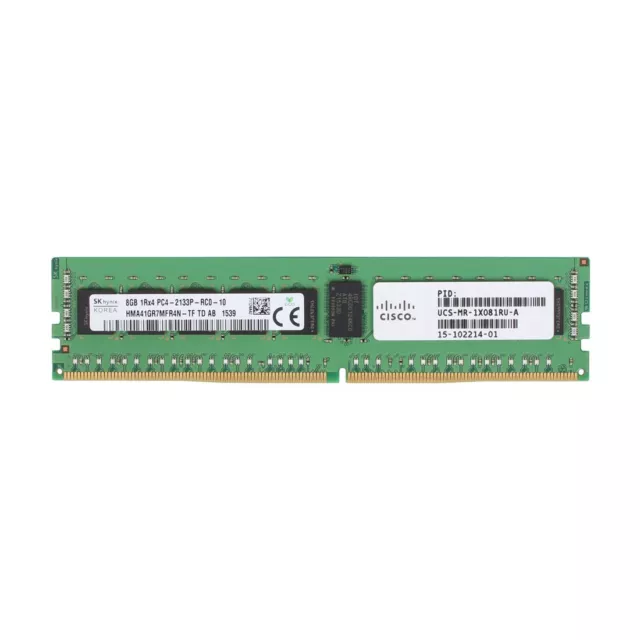 Cisco 8Gb (1*8Gb) 1Rx4 Pc4-17000P-R Ddr4-2133Mhz Rdimm - Ucs-Mr-1X081Ru-A