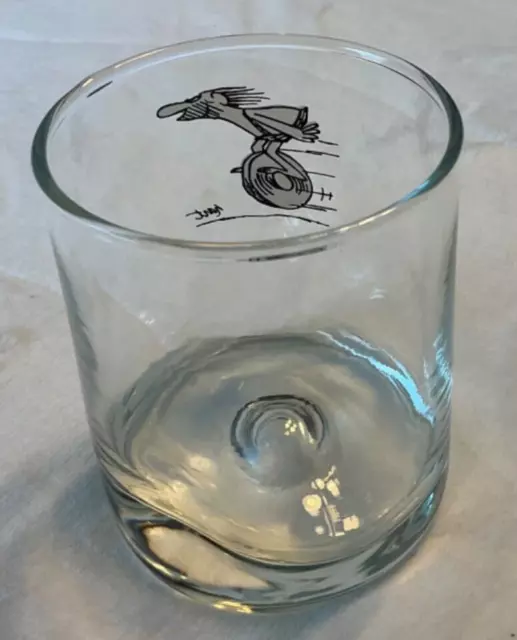 BC Comic Thor on Wheel Pinch Water Glass by Johnny Hart VTG 2