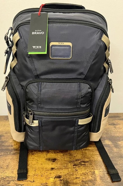 TUMI Alpha Bravo Midnight Navy/Khaki Navigation Backpack - 142492-A052