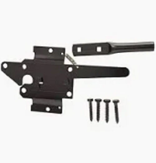EVERBILT BLACK POST Latch SelfLatching Heavy Duty Gate Fence Steel