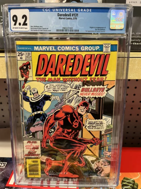Daredevil #131 (1964) CGC 9.2 OW/WH 1st Appearance Of Bullseye!