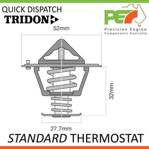 * TRIDON * Standard Thermostat For Toyota Hilux (Diesel) LN106 - LN147R