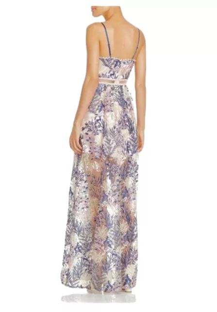 AQUA Maddie And Tae Embellished Floral Maxi Dress Women’s XS ($200) 2