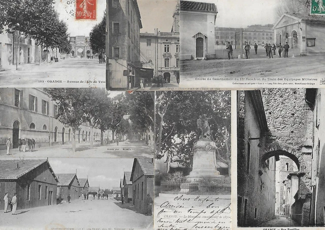 LOT DE 10 cartes postales anciennes ,ville de ORANGE, dept 84. Z5 EUR 6 ...