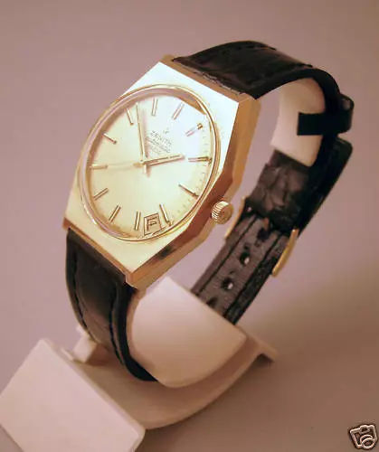 Zenith Stellina 28800 Automatico Datario  Oro 18 Kt Selfwind Gold Watch Vintage