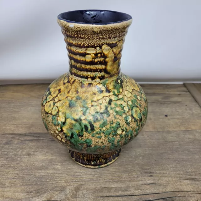 Marei Keramik Green Vase West Germany Pottery Vintage