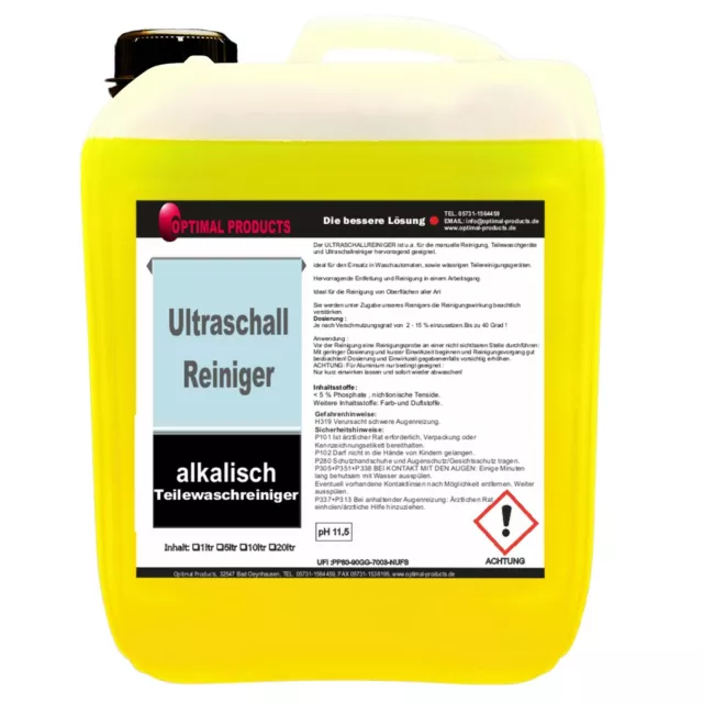 Ultraschallreiniger Teilewaschreiniger HD Konzentrat  Ruß Öl Fett Löser 20 Liter