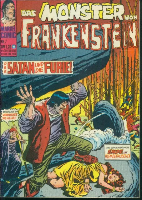 Das Monster von Frankenstein Nr 7 von 1974 Williams - TOP Z0-1 ORIGINAL MARVEL