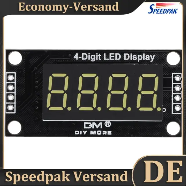 Modulo di visualizzazione LED TM1637, modulo orologio 4 cifre, modulo LED digitale (bianco)