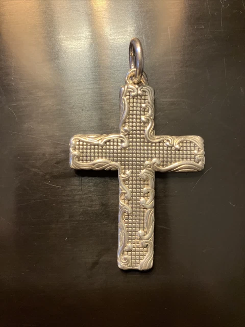 David Yurman Sterling Silver Waves Cross Pendant David Yurman Sterling Silver Waves Cross Pendant
