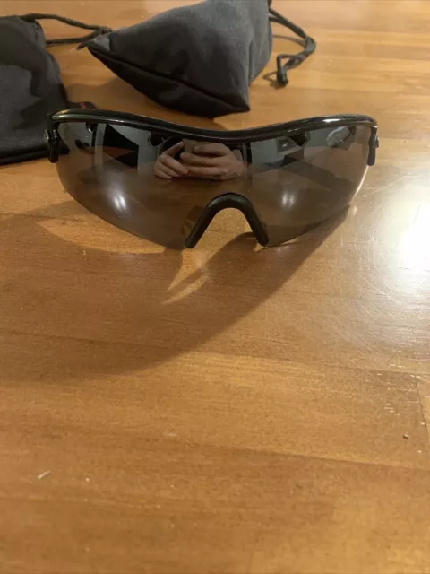 Rayzor Cycling Sunglasses UV400 Anti Glare Shatterproof Black, Mirror Lens