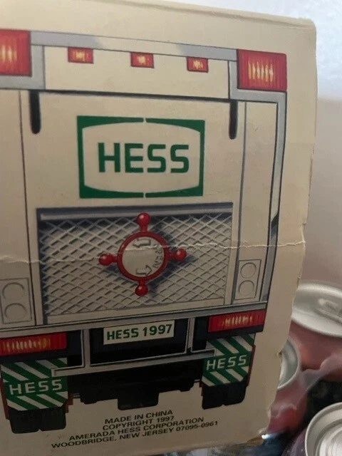 Hess Toy Truck and Racers 1997 in Original Box New NICE!