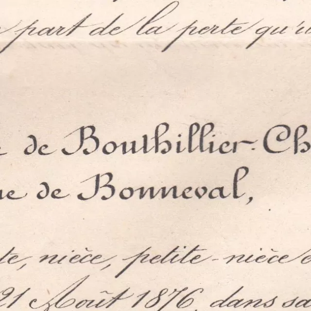 Yvonne De Bouthillier-Chavigny Antoine De Bonneval 1876
