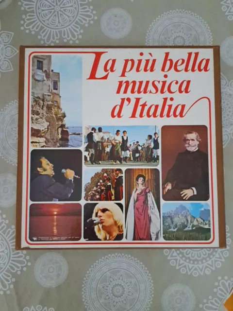 COFANETTO "LA PIU' BELLA MUSICA D'ITALIA" -VINTAGE 9 VINILI 33 GiRI