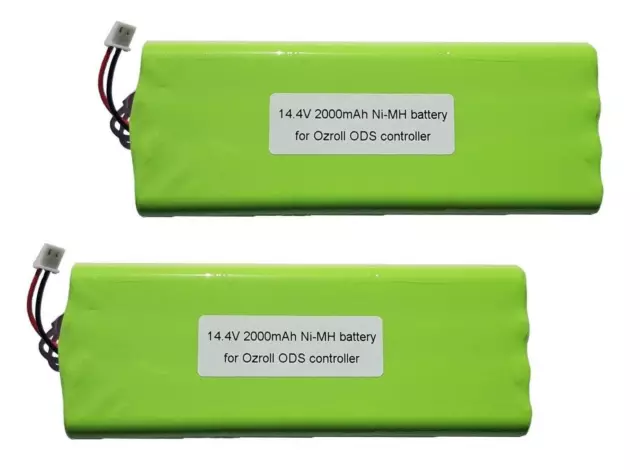 2 x OZRoll 2000mAh Battery Replacement for ODS Smart Drive Control Roller Remote