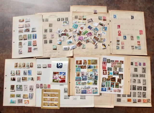 Portugal Briefmarken alt Konvolut Sammlung Block Sammelblätter gestempelt Iberia