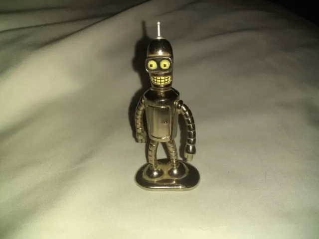 Futurama Bender Heavyweights 2000 Die Cast Figure Metal Rocket USA Loose