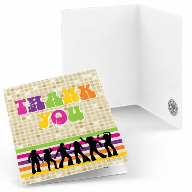 70's Disco - 1970's Disco Fever Party Thank You Cards (8 count)