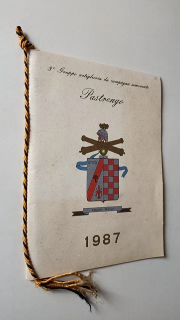 B388 Calendario 3° Gruppo Artiglieria Pastrengo 1987 Con Cordoncino