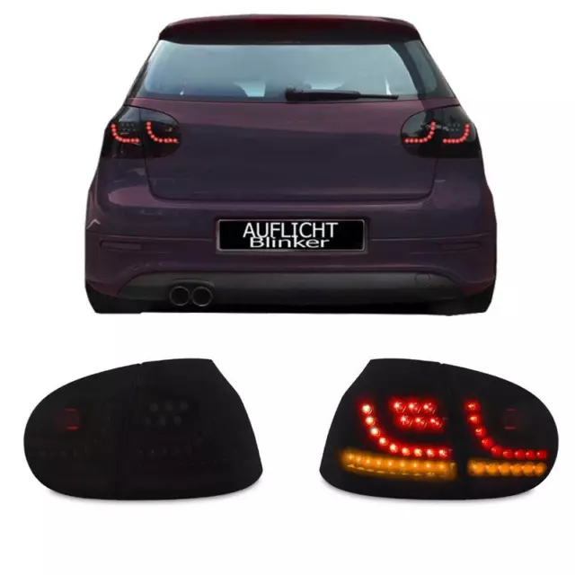 JOM LED Rückleuchten Rücklichter schwarz  VW Golf 5 Lauflicht BLINKER dynamisch