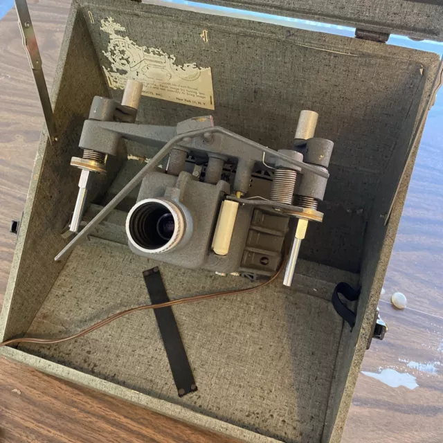 1930's Antique Griscombe Microfilm Reader Model PC 43 Great Condition 5 Ex Bulbs