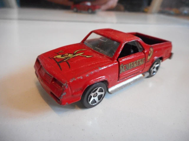 Voiture Miniature Majorette 296 - Pick-up El Camino SS, Année 1990, Boîte Scellée TBE
