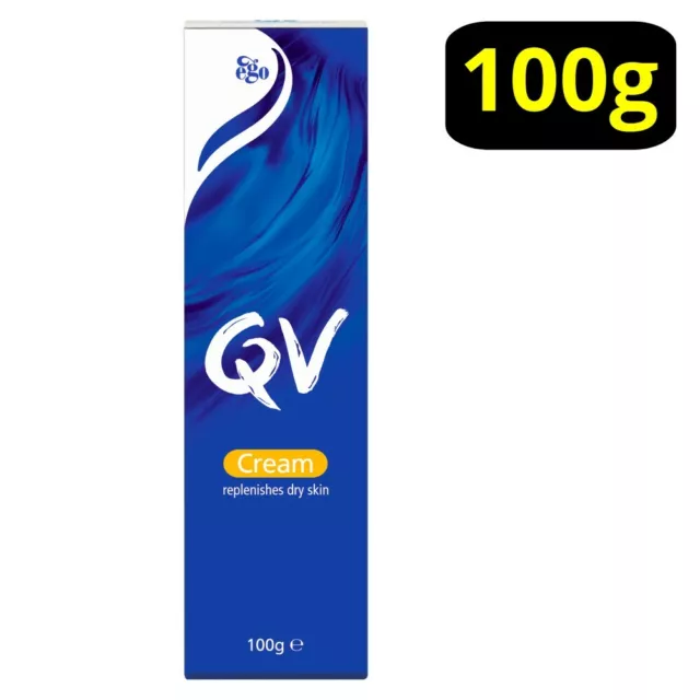 QV Moisturising Cream 100g Tube Replenishes Dry Sensitive Skin Moisturiser Ego