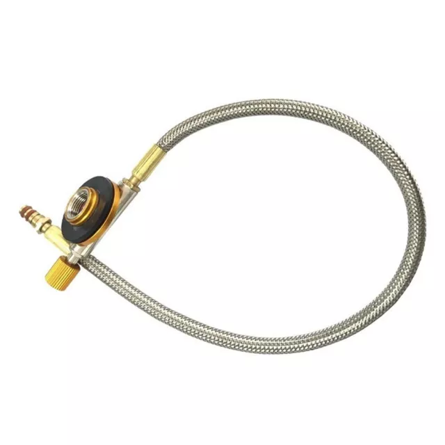 Adaptador de propano válvula convertidor de manguera senderismo tanque de cilindros camping exterior