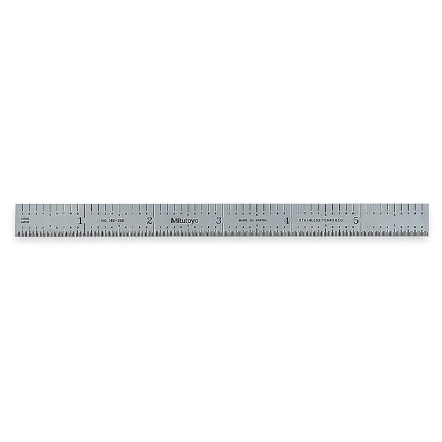 MITUTOYO 182-208 Flexible Rule,SS,150 x 13mm