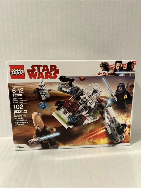LEGO STAR WARS 75206 JEDI & CLONE TROOPERS BATTLE PACK NUOVO in scatola ...