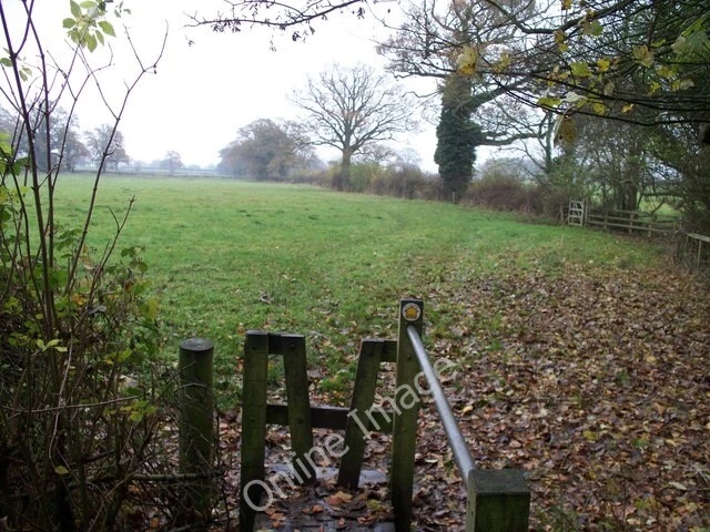 Photo 6x4 Over the brook into another field Bourton-on-the-Hill On its wa c2009