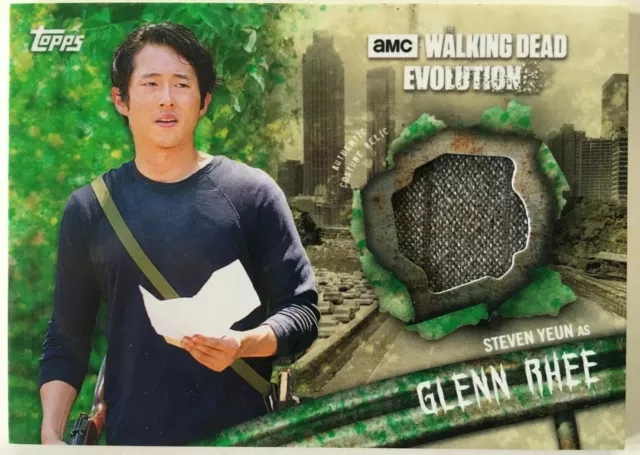 The WALKING DEAD Evolution - Steven Yeun as GLENN RHEE  Mold Relic Card No.21/25