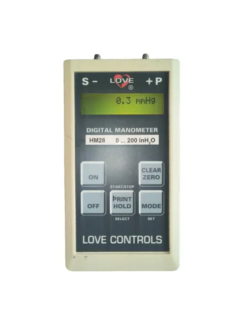 Love Controls Digital Manometer HM28D3G20000 9V
